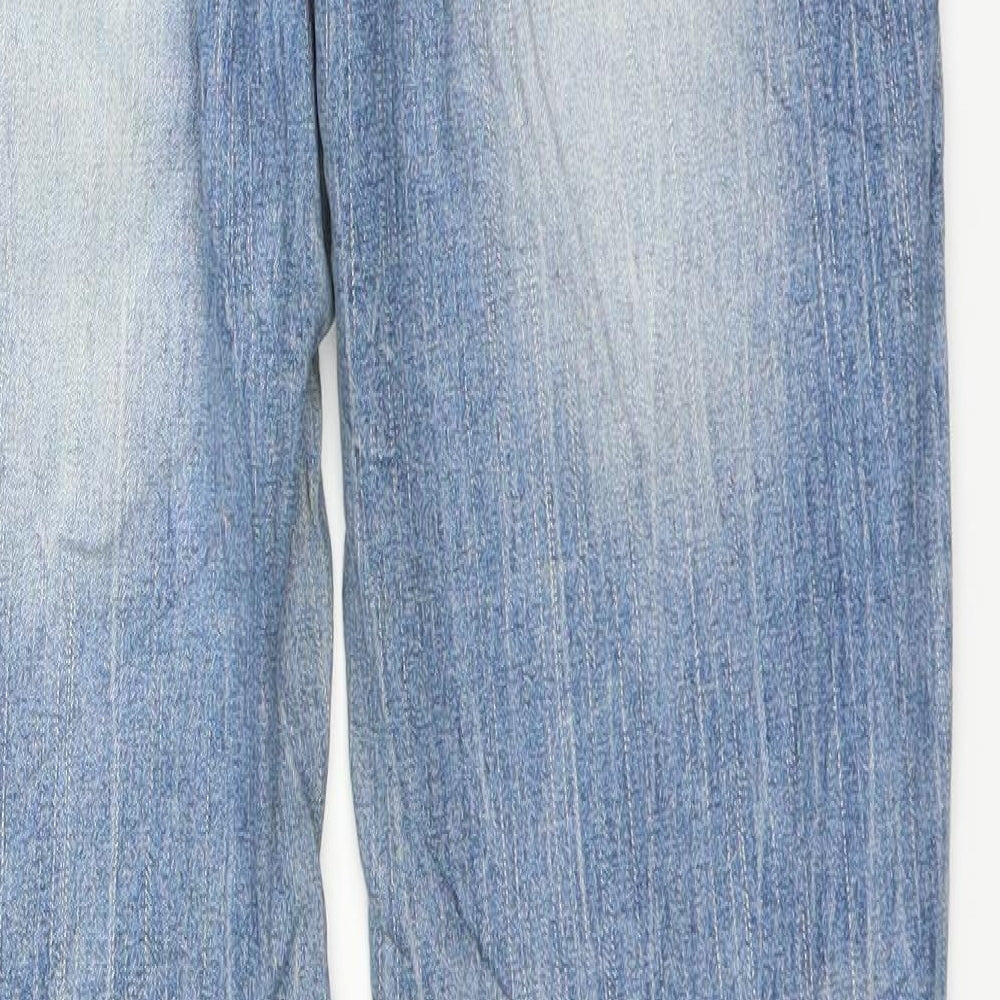 Rainbow Womens Blue Denim Straight Jeans Size 14 L30 in