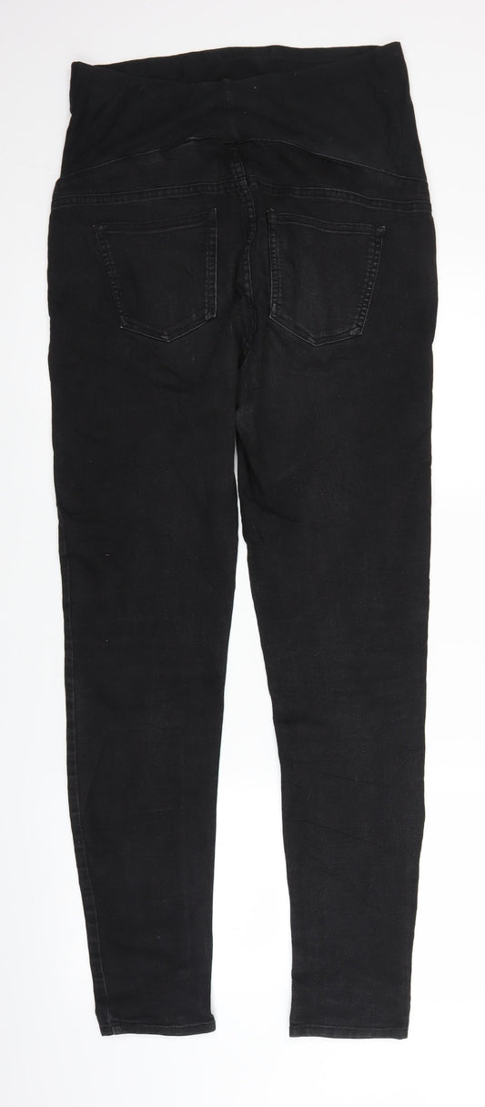 H&M Womens Black Denim Straight Jeans Size 12 L29 in - highrib