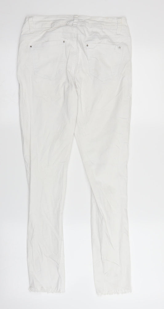 Goodies Womens White Denim Straight Jeans Size 10 L27 in