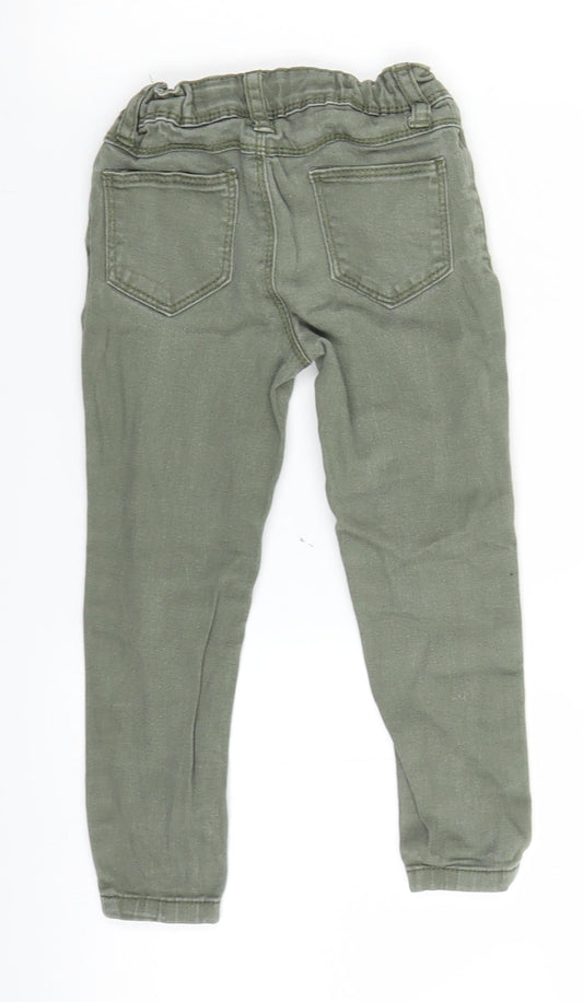 Denim & Co. Boys Green Denim Skinny Jeans Size 2-3 Years