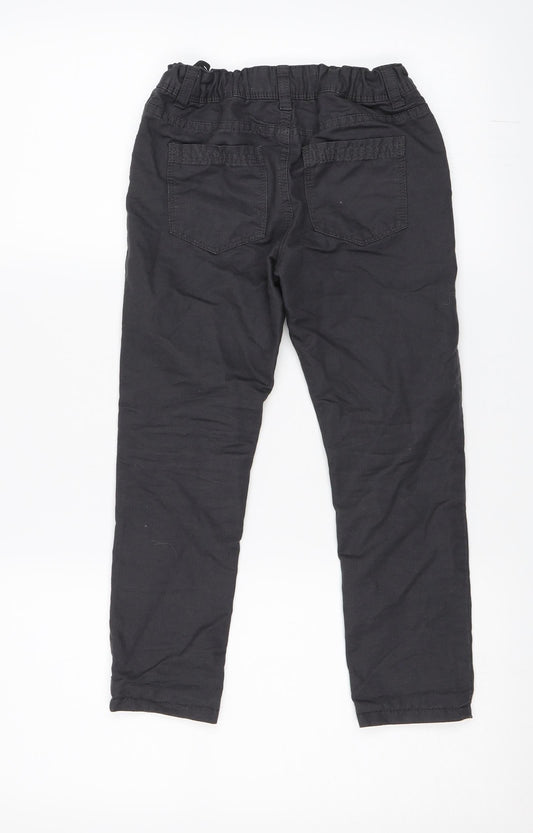 Denim and Co Girls Grey Chino Trousers Size 6-7 Years