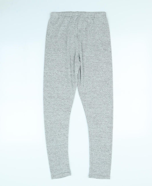 Glamour Babe Womens Silver Jegging Trousers Size S L29 in