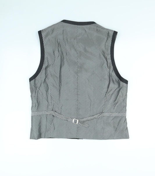 Preworn Mens Grey Jacket Suit Waistcoat Size M