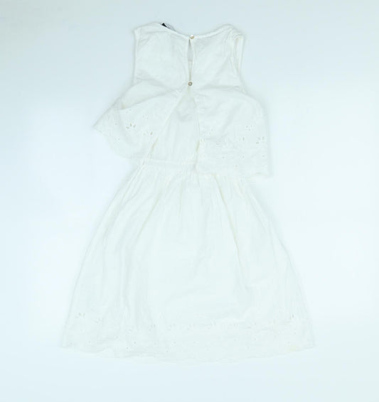 New Look Womens White Fit & Flare Size 6