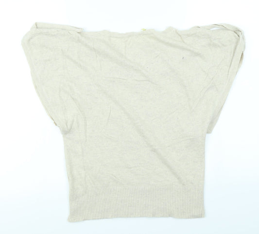 Miso Womens Beige Pullover Jumper Size 8