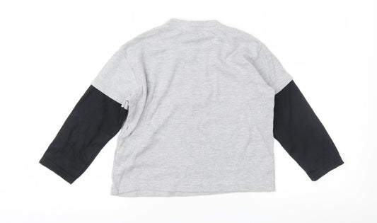 Debenhams Boys Grey Jersey Basic T-Shirt Size 5-6 Years