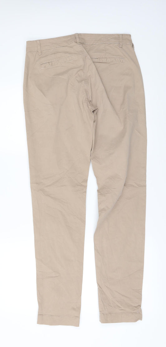 I COMMA Womens Beige Chino Trousers Size 8