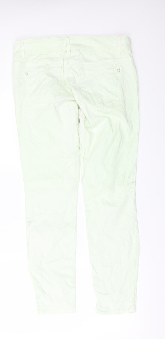 Only Womens Green Denim Skinny Jeans Size 12 L28 in