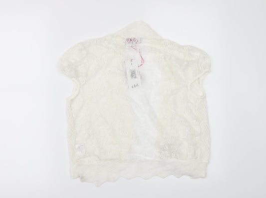 Be beau Womens Ivory Cardigan Jumper Size 8