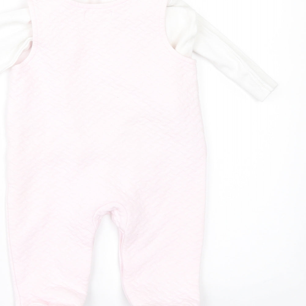 rock a bye Girls Pink Romper One-Piece