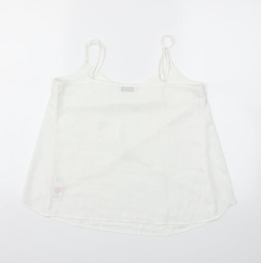 Miss Selfridge Womens White Basic Blouse Size 6
