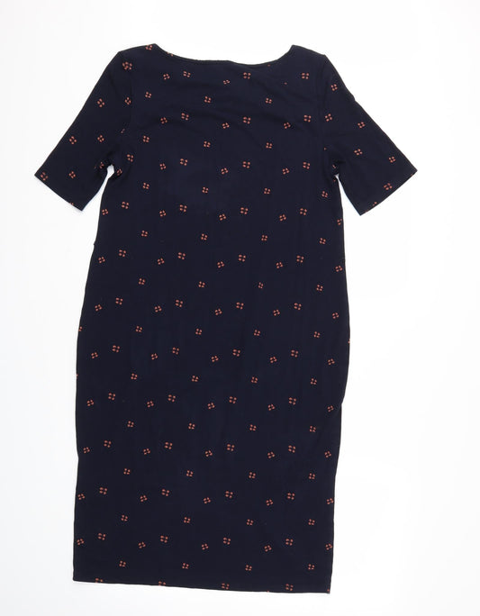 HOBS Womens Blue Floral Fit & Flare Size 12