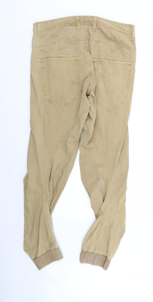 denim collection Mens Beige Chino Trousers Size 32 in L32 in