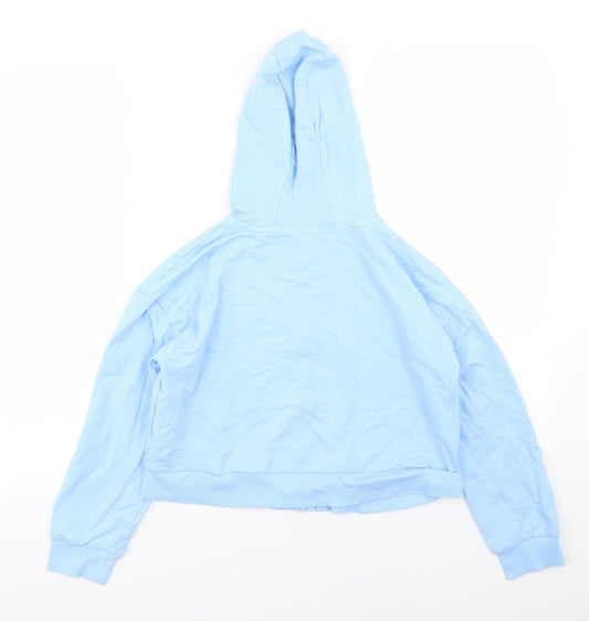 Asda George Girls Blue Full Zip Jumper Size 9-10 Years