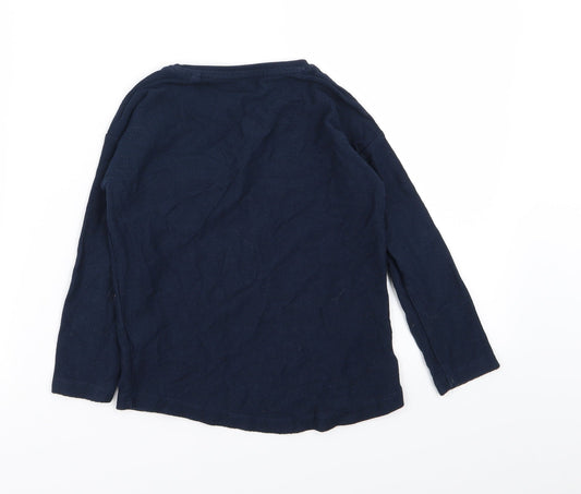 NEXT Girls Blue Basic T-Shirt Size 3-4 Years