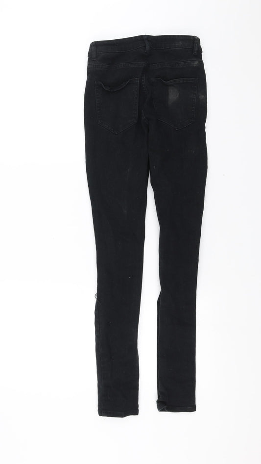 Divided by H&M Womens Black Denim Skinny Jeans Size 6 L28 in
