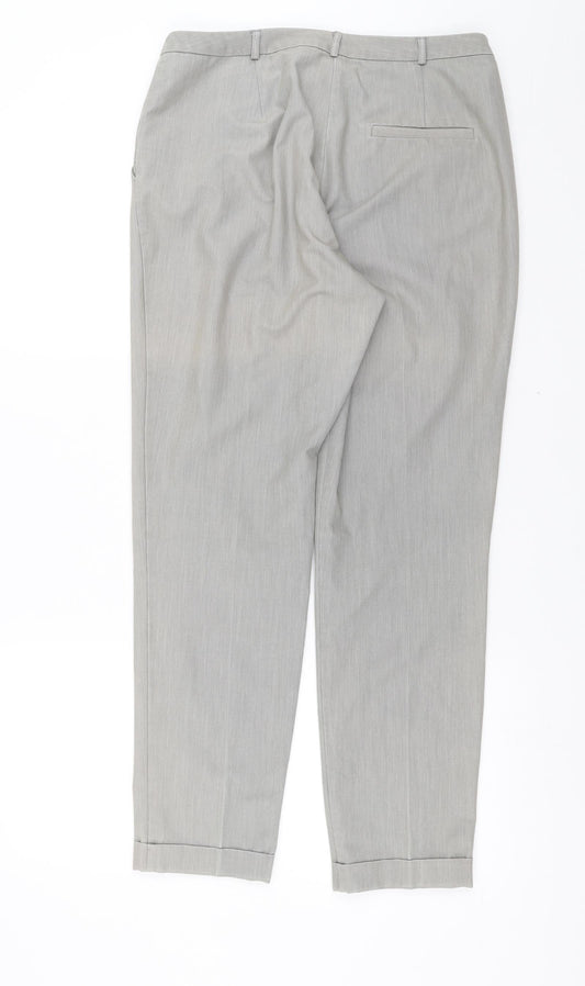 ASOS Womens Grey Trousers Size 10 L28 in