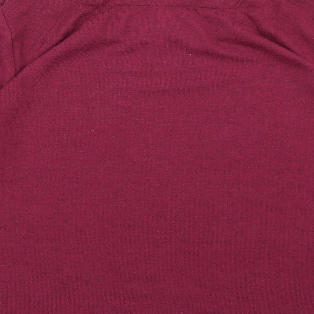 Isle Essentials Womens Purple Knit Pullover Jumper Size 14