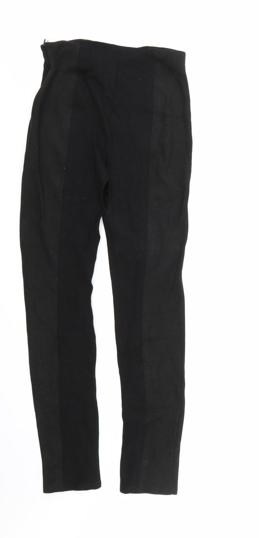 MNG SUIT Womens Black Pedal Pusher Trousers Size XS L27 in