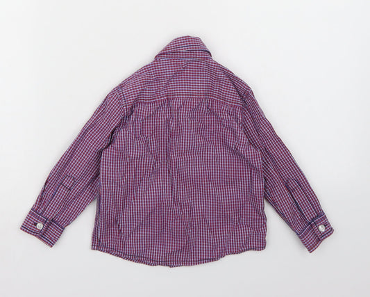 Junior J Boys Red Check Basic Button-Up Size 18-24 Months