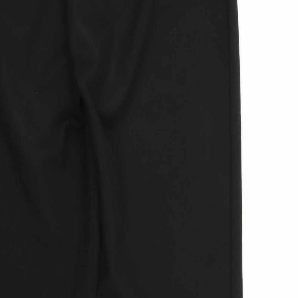 Preworn Womens Black Rayon Dress Pants Trousers Size 10 L28 in
