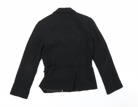 NEXT Womens Black Rayon Jacket Blazer Size 8