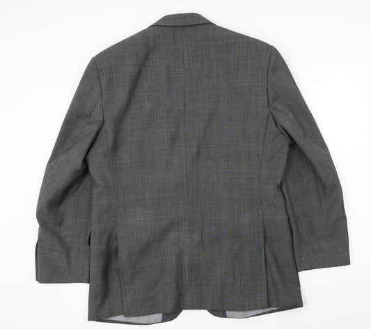 Preworn Mens Grey Jacket Blazer Size 40