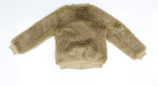 NEXT Girls Beige Jacket Coat Size 8 Years