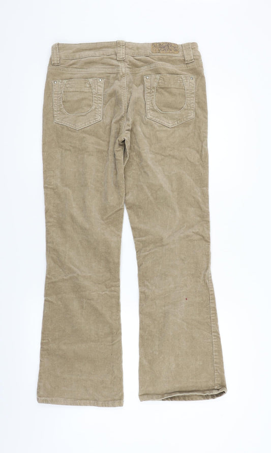 mk Womens Beige Trousers Size 12 L28 in