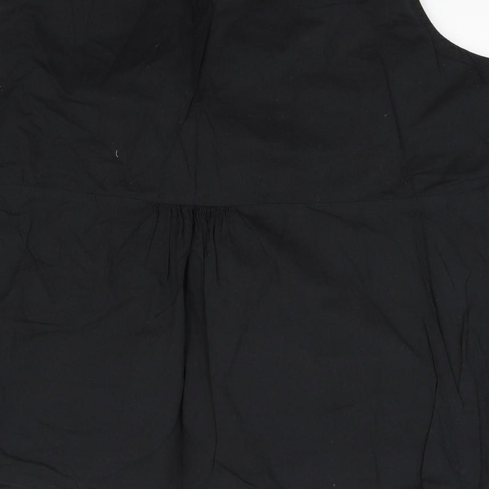 Mia Moda Womens Black Basic T-Shirt Size 18
