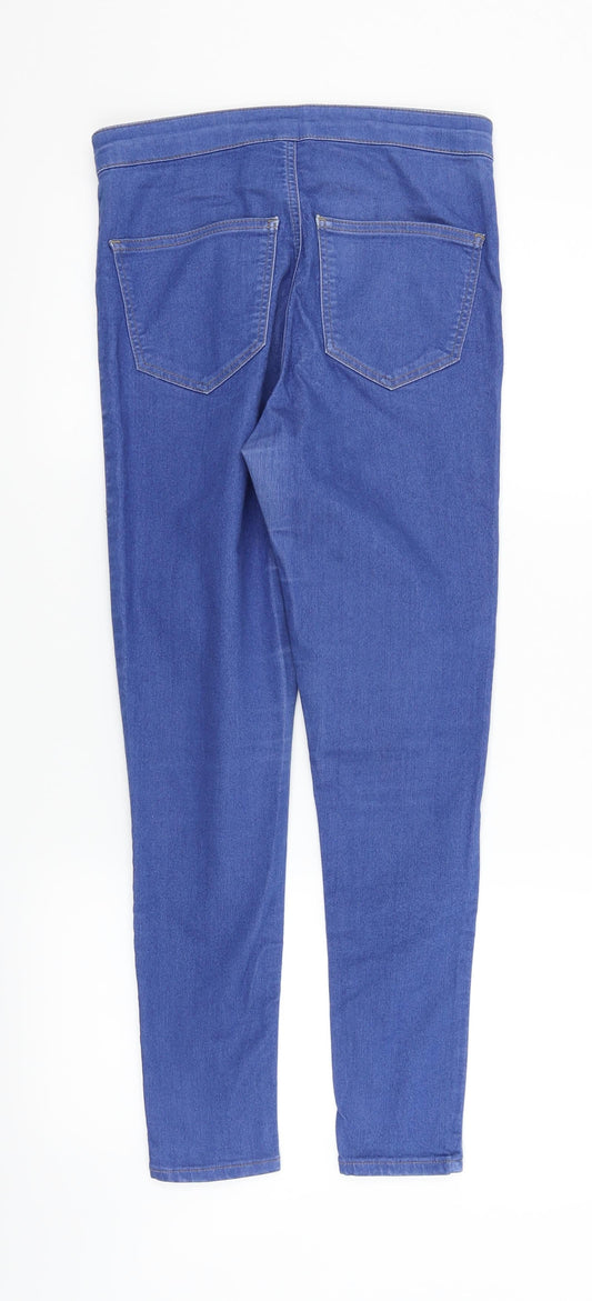 Topshop Womens Blue Straight Jeans Size 30 in L25 in