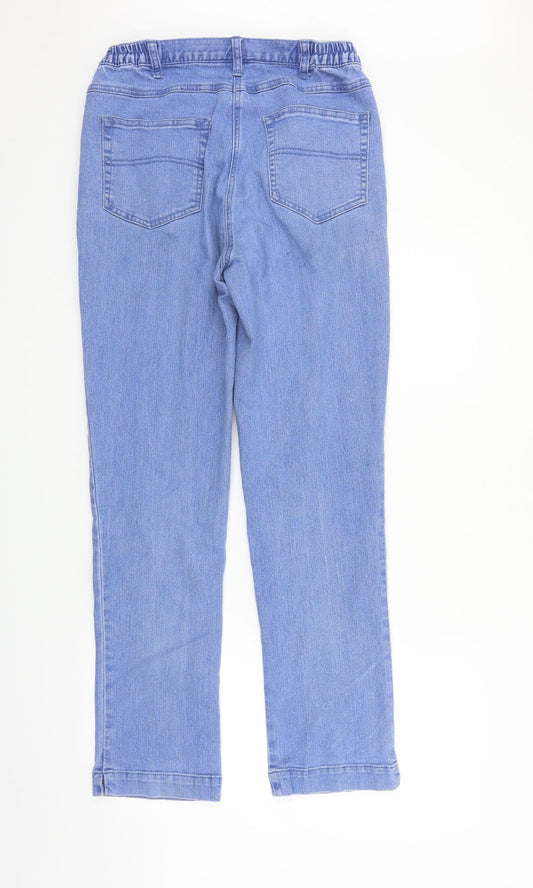Preworn Womens Blue Straight Jeans Size 10 L28 in