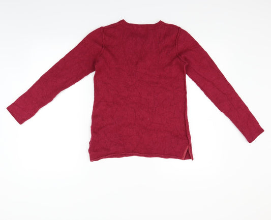 edie bowers Womens Purple Pullover Jumper Size M