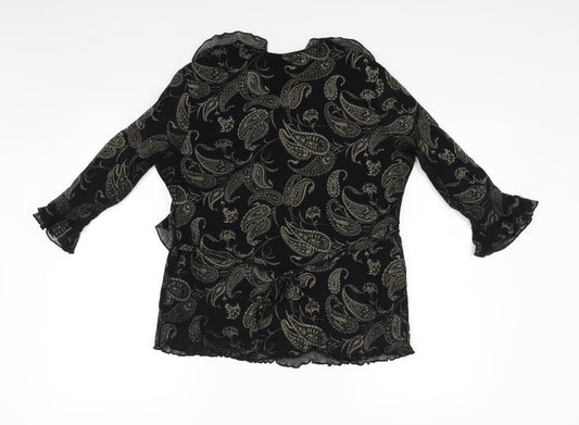 Bonmarché Womens Black Basic Blouse Size M