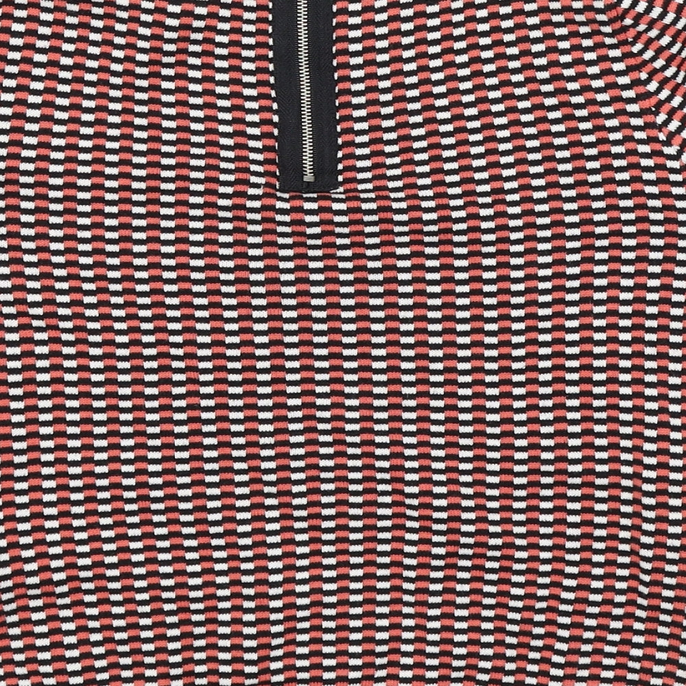 FOREVER 21 Womens Black Check Pullover Jumper Size XS