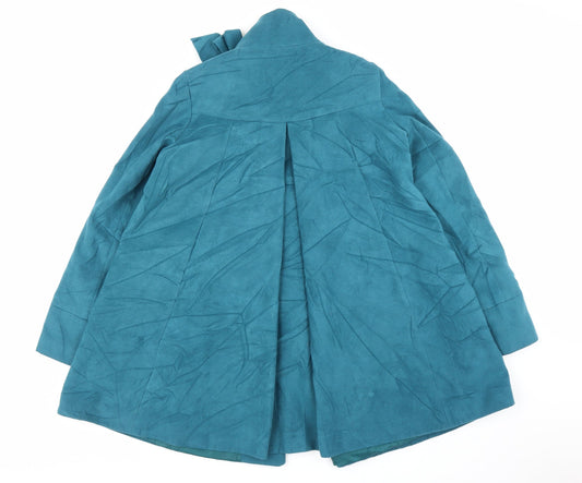 Miss Behave Womens Blue Pea Coat Coat Size 12