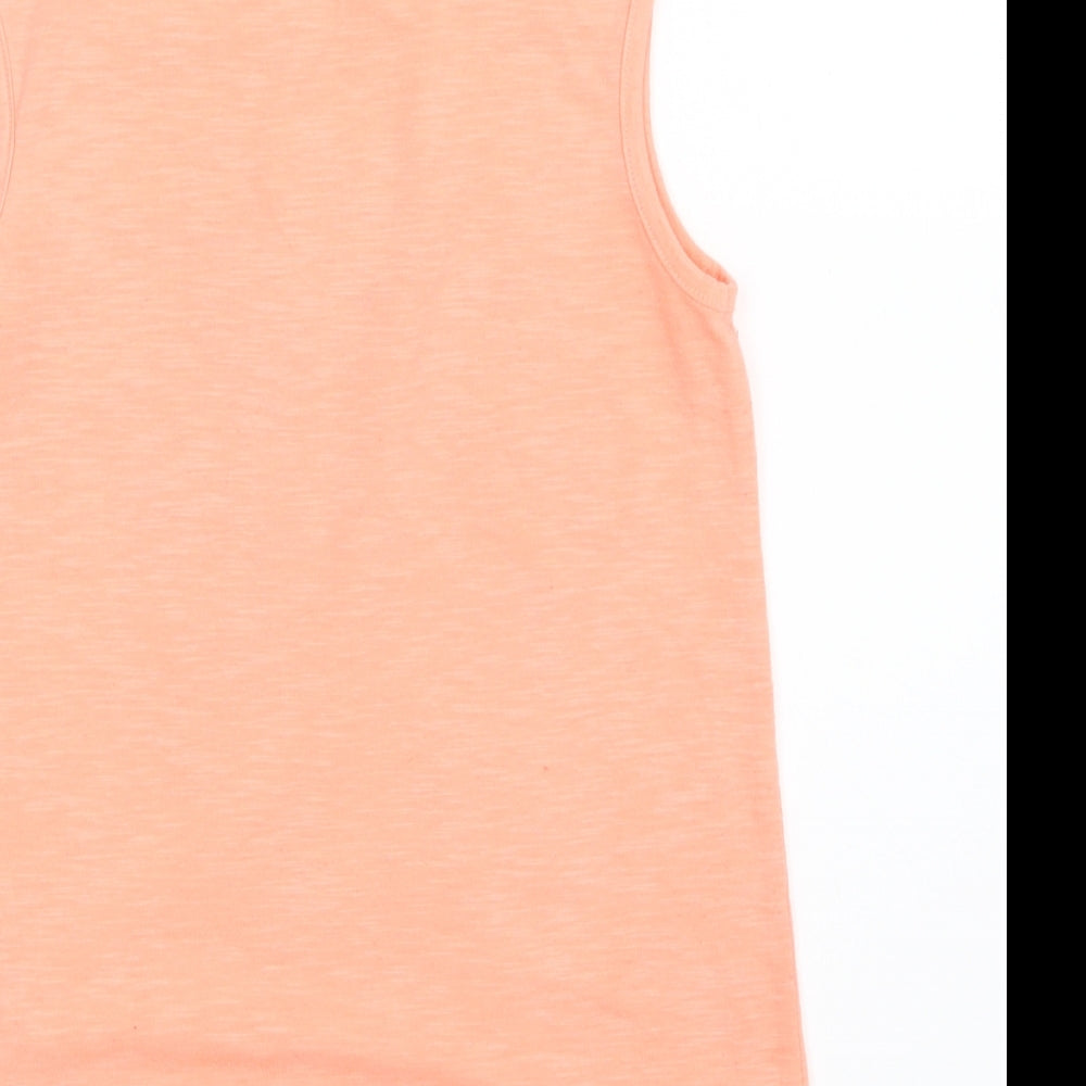 Blue Zoo Girls Orange Basic Tank Size 9-10 Years - Unicorn