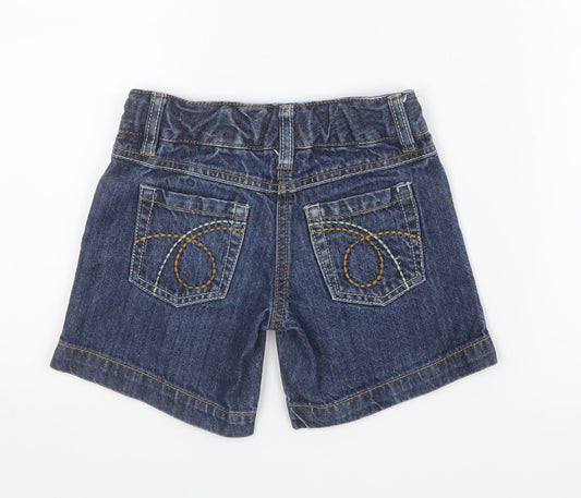 NEXT Girls Blue Denim Boyfriend Shorts Size 3 Years