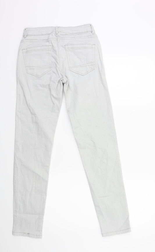 Up2Fashion Womens Grey Denim Skinny Jeans Size 26 in L29 in