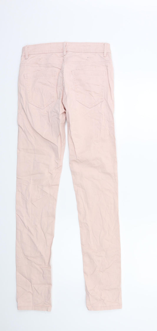 Blue Motion Womens Pink Denim Skinny Jeans Size 8 L30 in