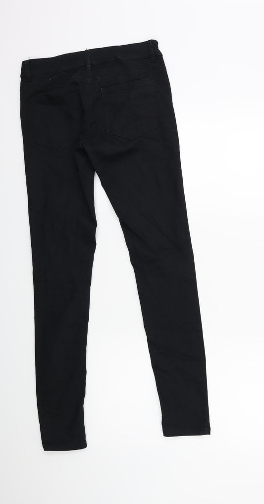 Bik bok Womens Black Denim Skinny Jeans Size S L29 in
