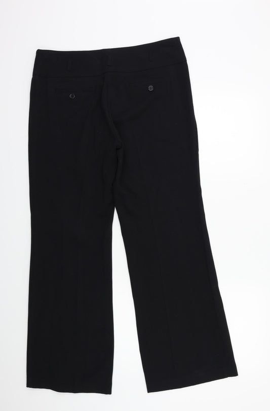 Et Vous Womens Black Trousers Size 14 L29 in
