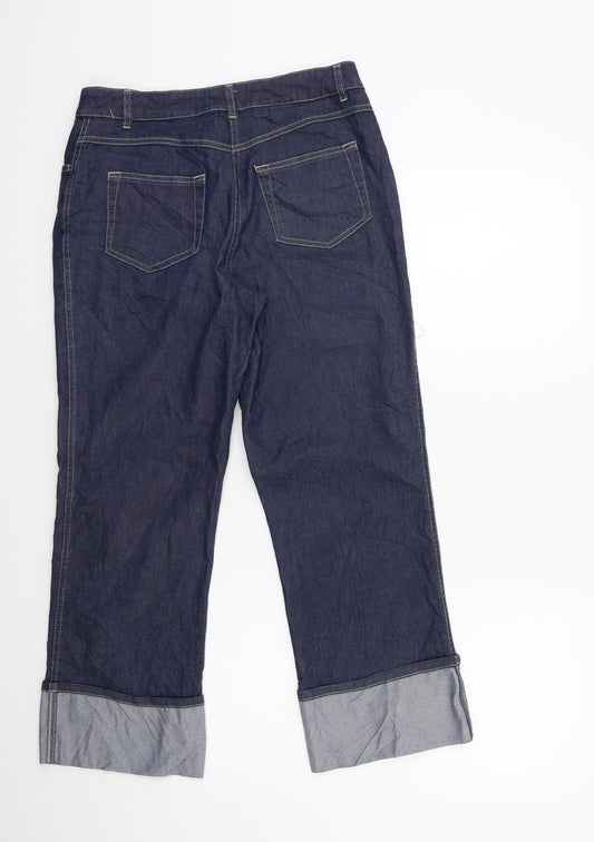 Yessica Womens Blue Denim Cropped Jeans Size 28 in L25 in