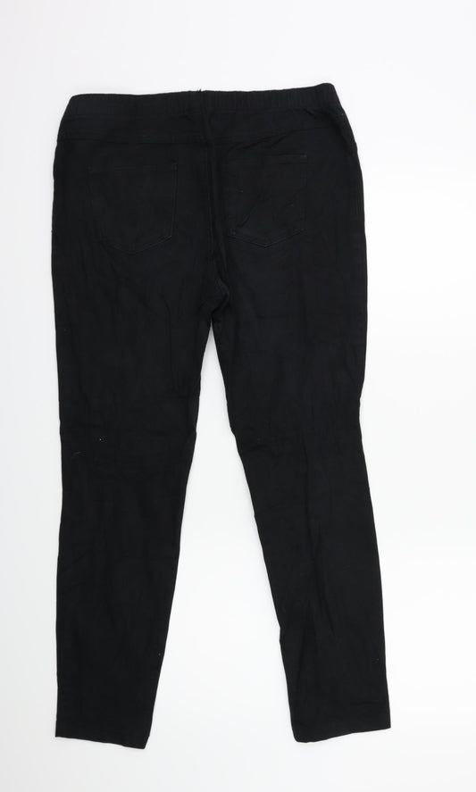 Preworn Womens Black Denim Jegging Jeans Size 12 L27 in