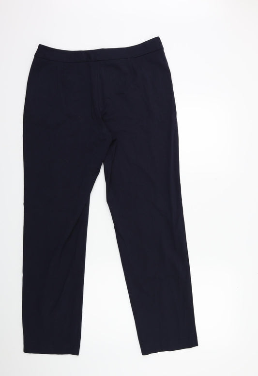 Marks and Spencer Womens Blue Trousers Size 14 L29 in
