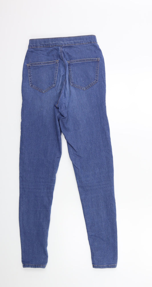 Topshop Womens Blue Denim Skinny Jeans Size 26 in L32 in