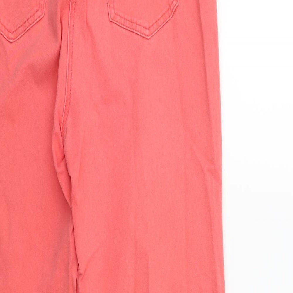 George Womens Pink Denim Jegging Jeans Size 14 L30 in