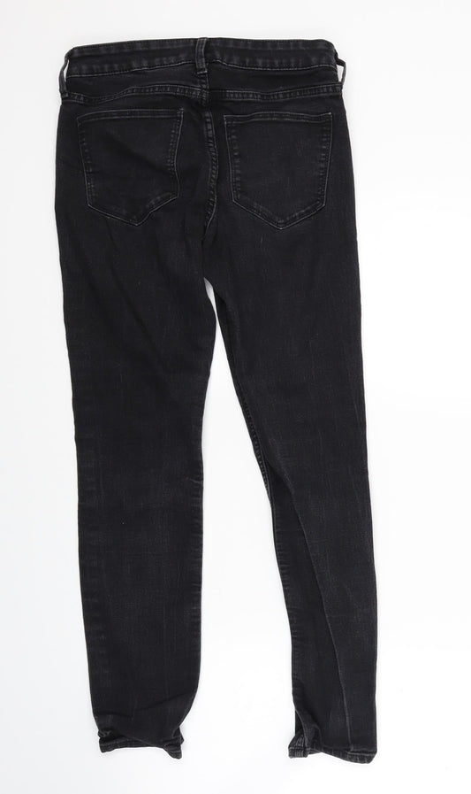 H&M Womens Black Denim Skinny Jeans Size 27 in L25 in