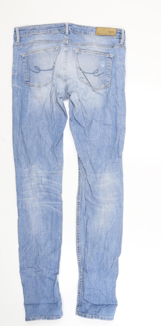 EDC Womens Blue Denim Skinny Jeans Size 27 in L32 in