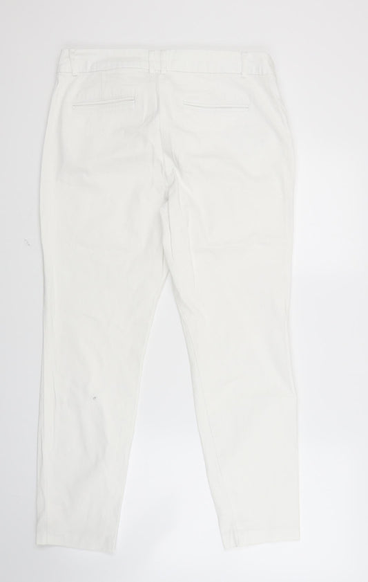 Preworn Womens White Trousers Size 30 in L25 in